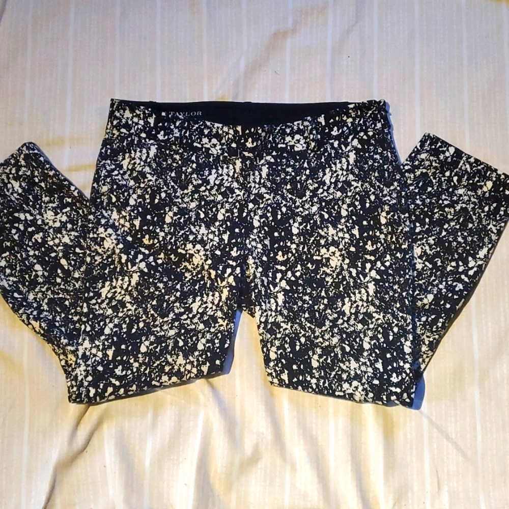 B&W Marble Crop Pants